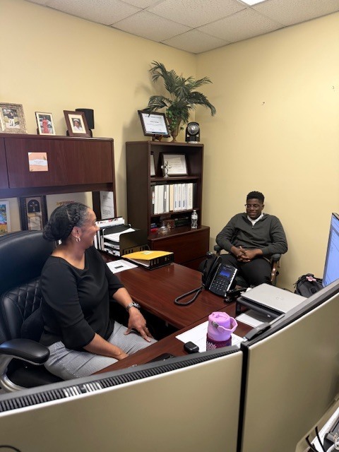Sampson Student participates in Take Your Child to Work day