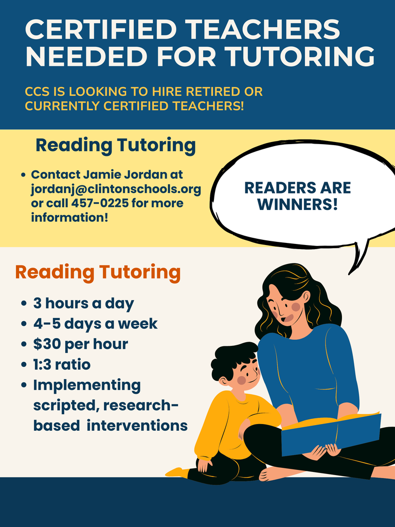 CCS hiring certified tutors