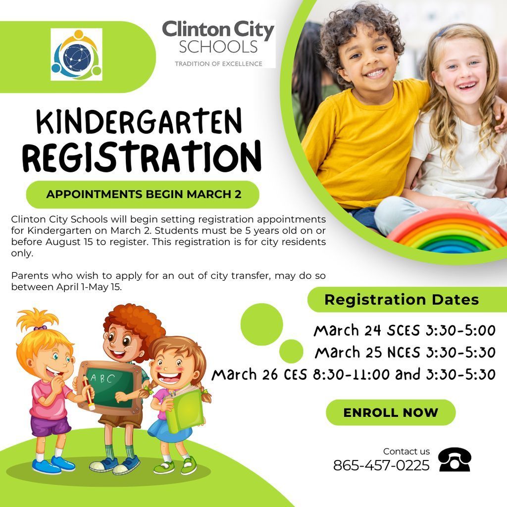 Kindergarten Registration information
