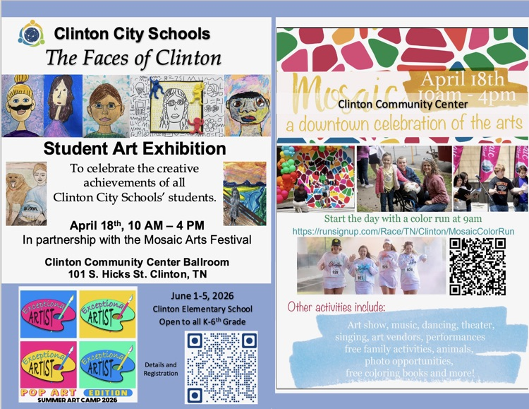 Mosaic Arts Festival is April 18.