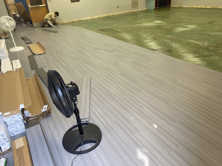 new floor at South Clinton