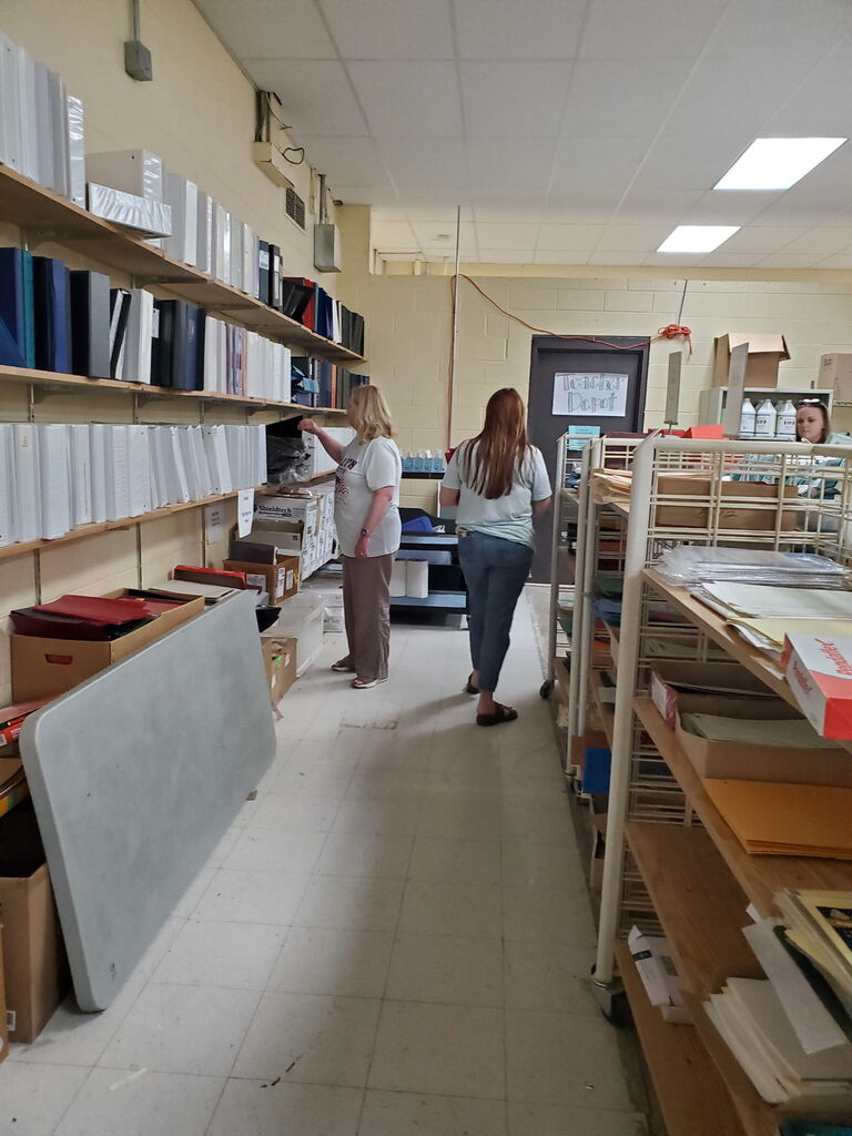 CCS teachers at the Teacher Supply Depot