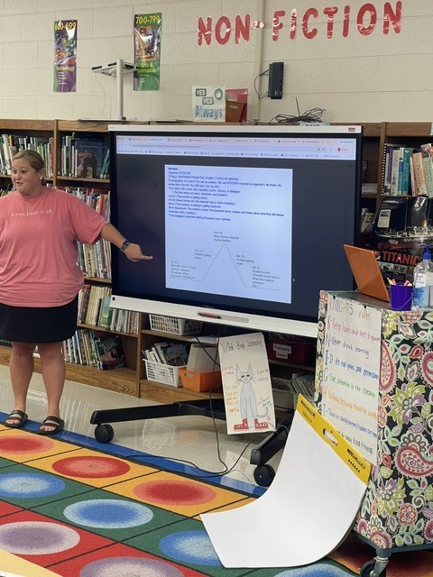 Lauren Murphy leading professional development for CCS teachers