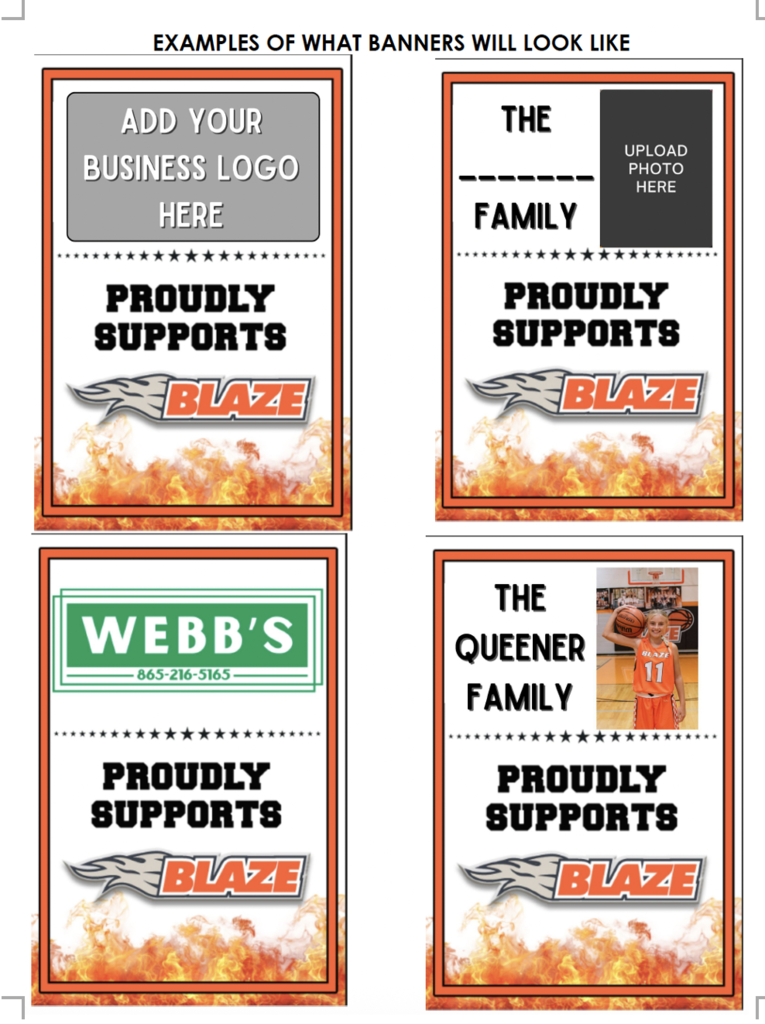 examples of what Blaze banners look like