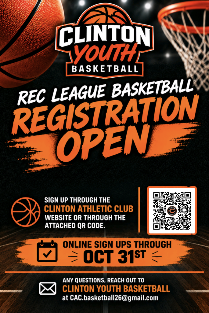 Clinton Youth Basketball Flyer