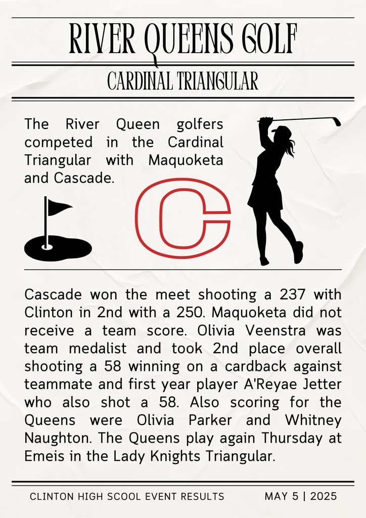 girls golf results 5-5-25