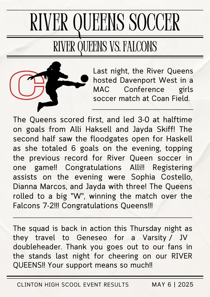 girls soccer results 5-6-25