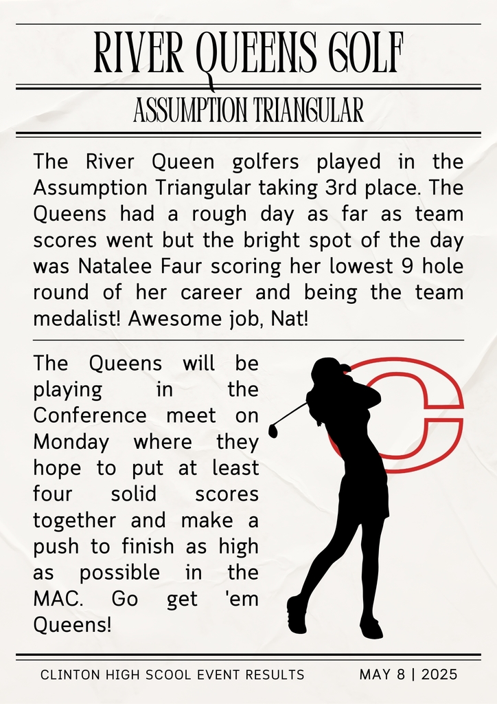 girls golf results 5-8-25
