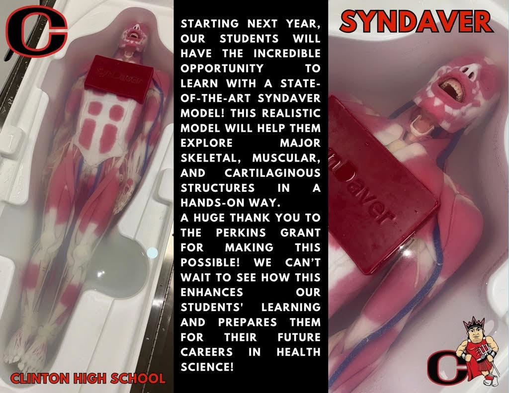 clinton high gets syndaver