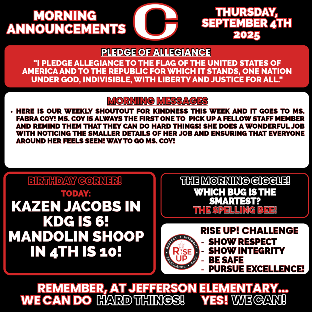 Thursday!