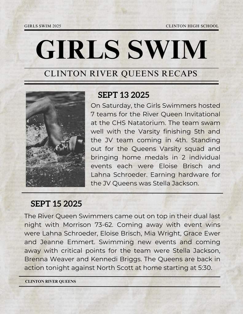 girls swim recap