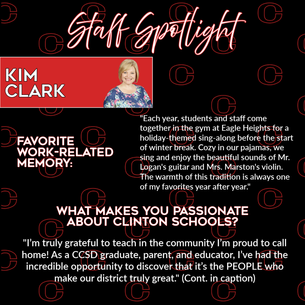 staff spotlight - kim clark 