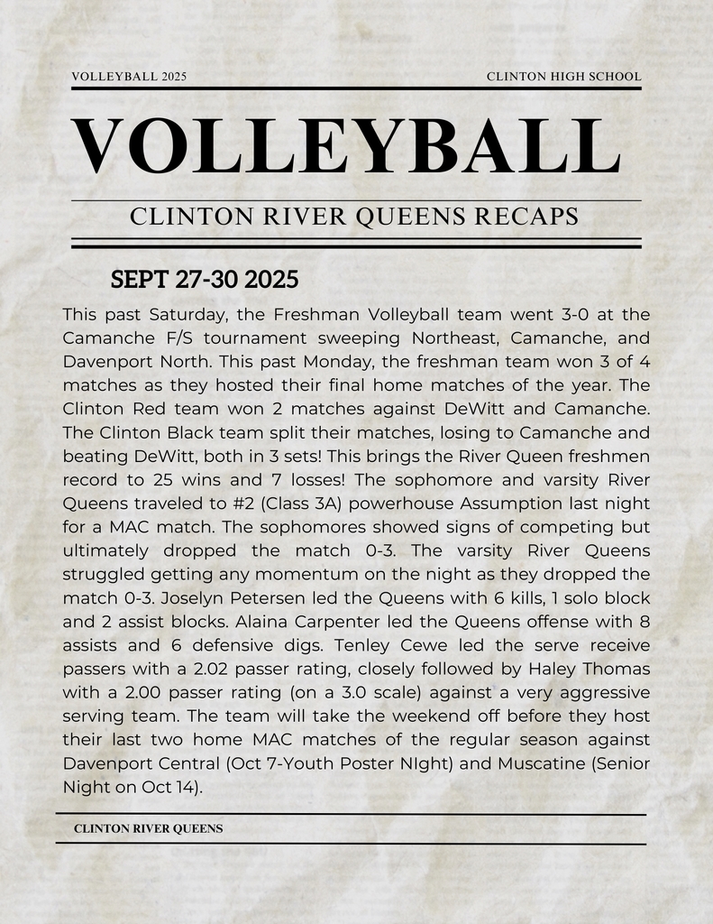 volleyball weekend-week recap