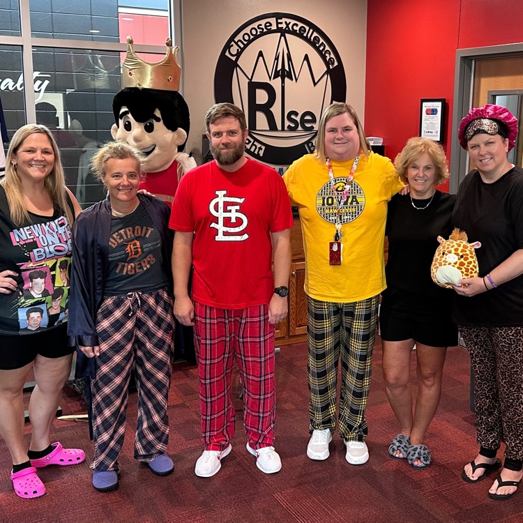hoco week - staff dressed up