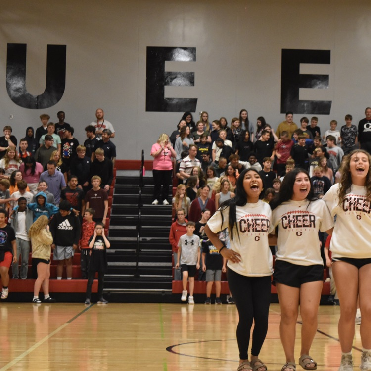 hoco week - cheering crowd