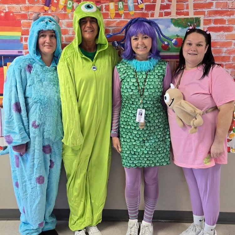 staff dress up as monsters inc 