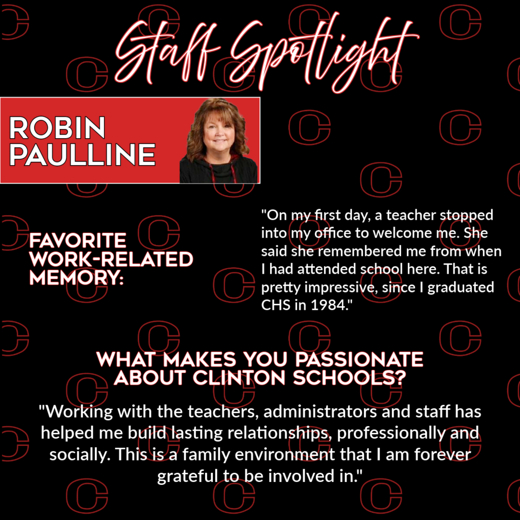 staff spotlight - robin paulline