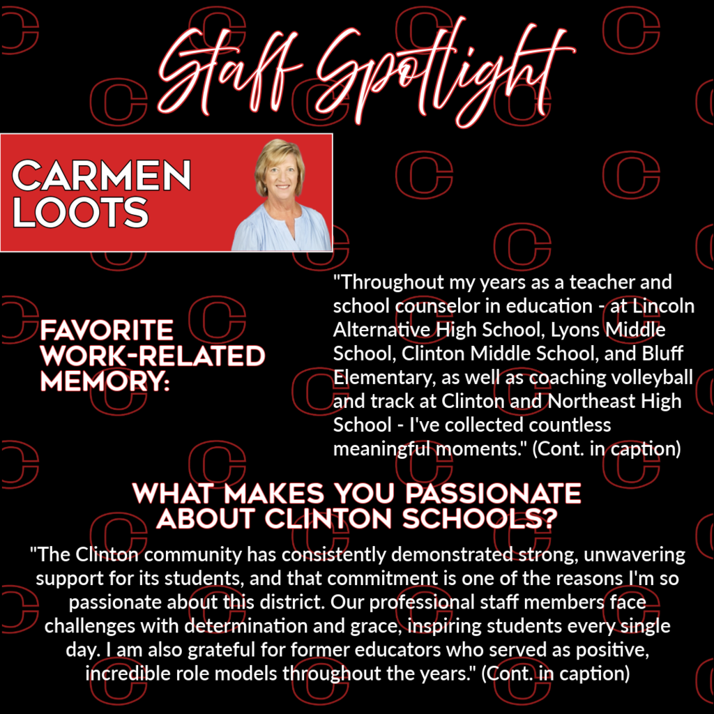 staff spotlight - carmen loots
