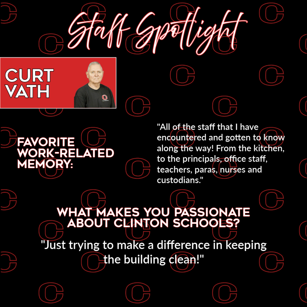 staff spotlight - curt vath