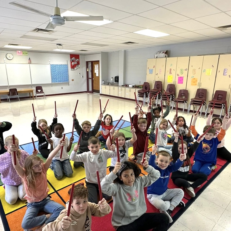 students composing in music class 