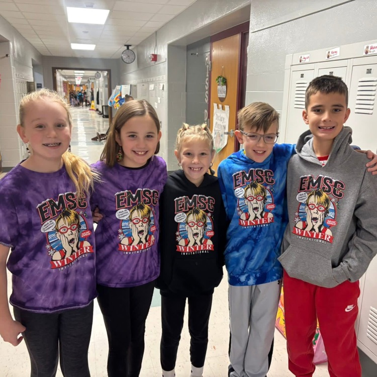 students wearing matching shirts 