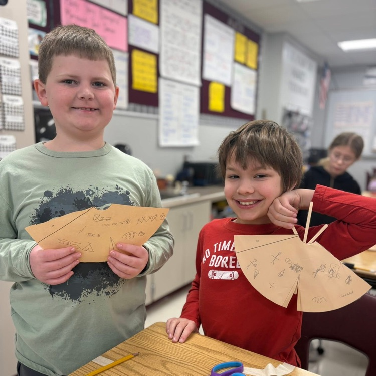 students with their teepees