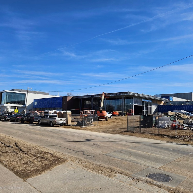 Current status of the final phase of construction at Clinton High.