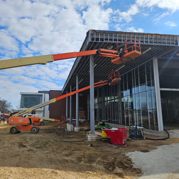 Current status of the final phase of construction at Clinton High.