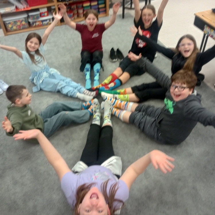 happy students crazy socks