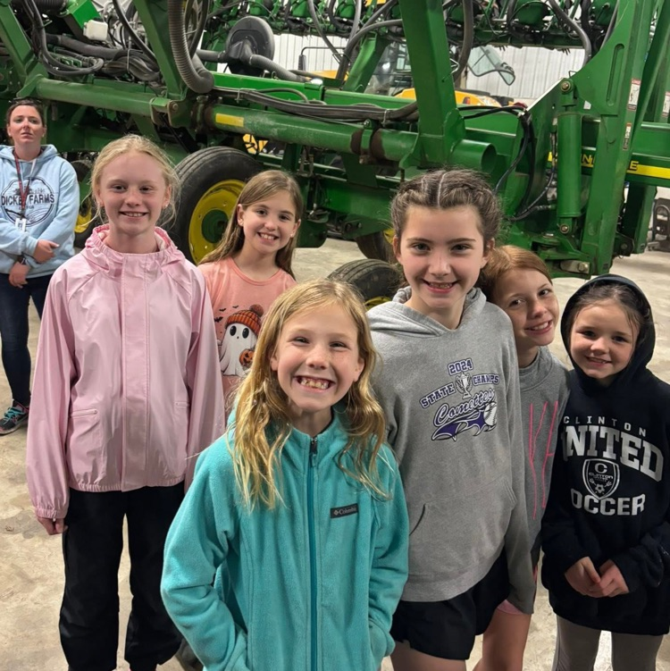 group of students at farm smiling