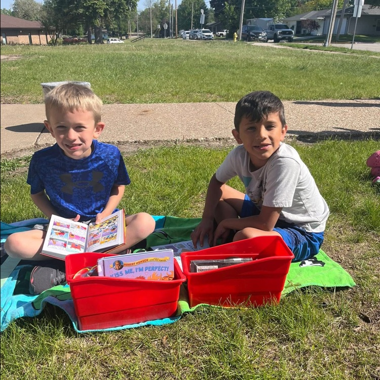 reading outside