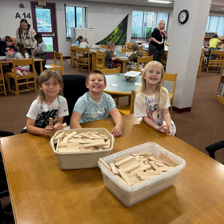 students building together