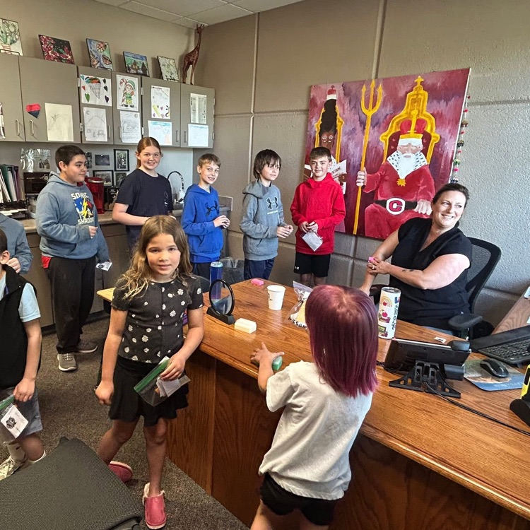 students in principals office with tattoos 