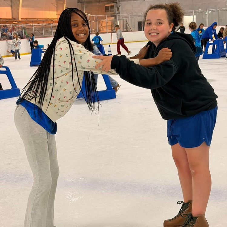 friends ice skating