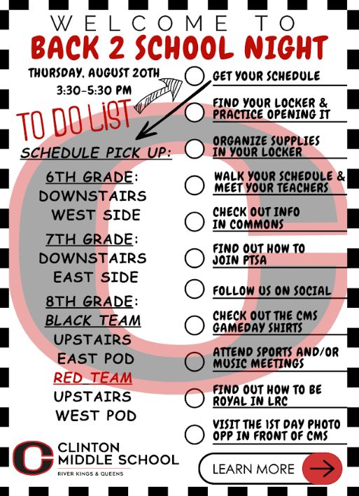 Back-to-School Night "to do" list