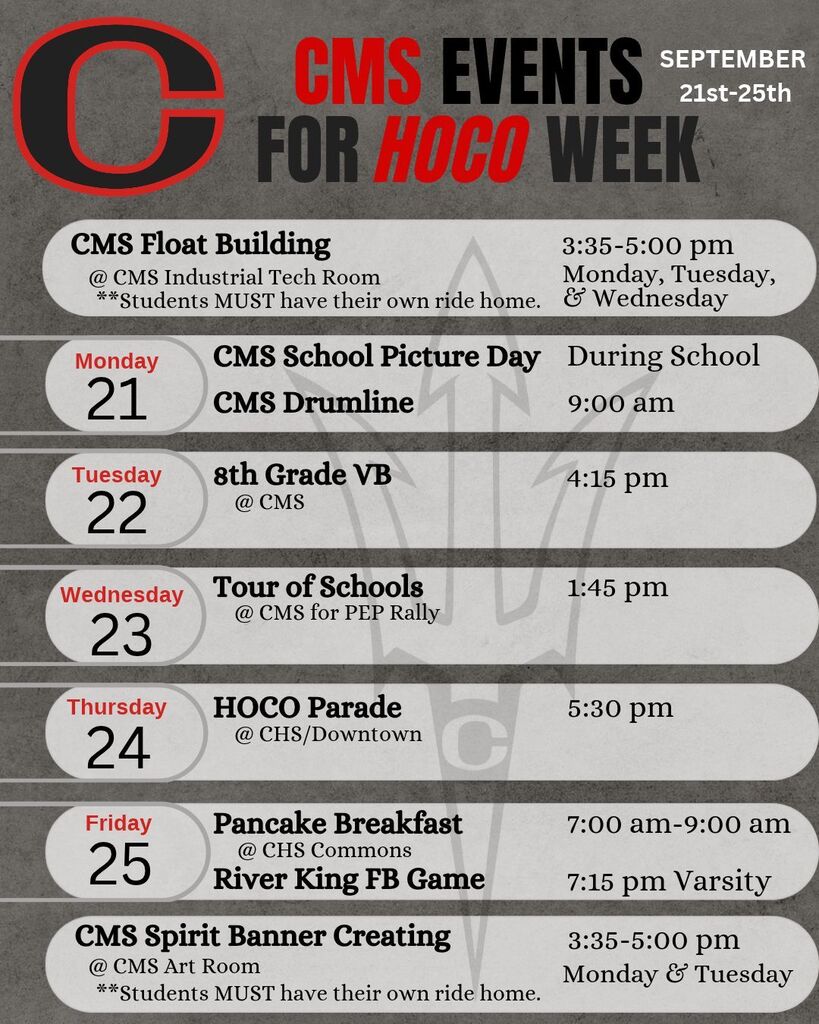 CMS Homecoming Events