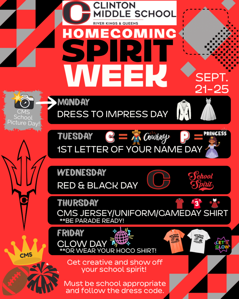 CMS Homecoming Dress-up Themes