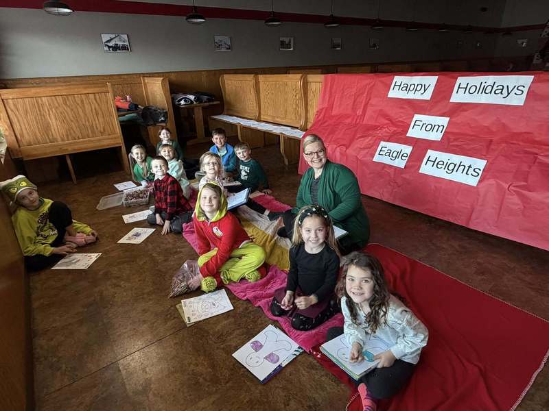 eh students at christmas walk