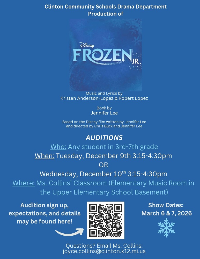 CCS Frozen Jr. Tryout Information