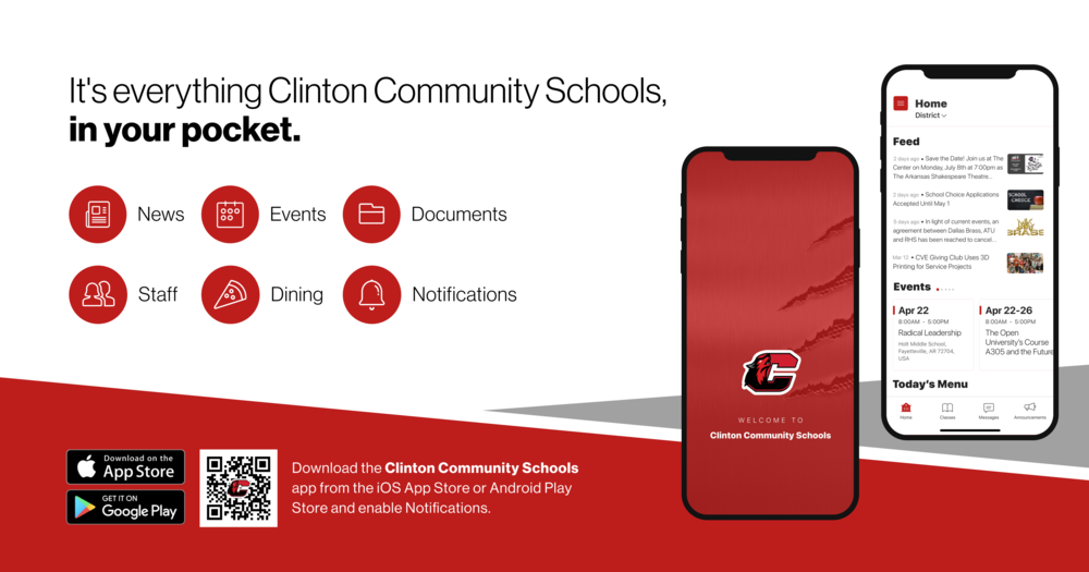 It's everything Clinton Community Schools, in your pocket