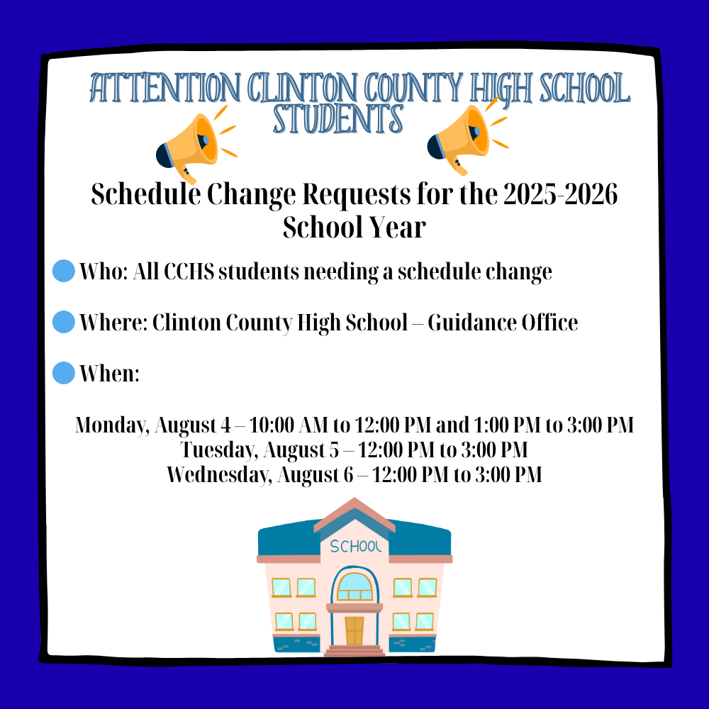 CCHS Schedule Changes