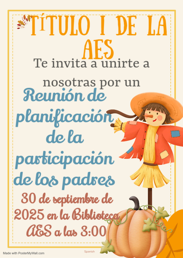 AES fall Title I planning mtg spanish