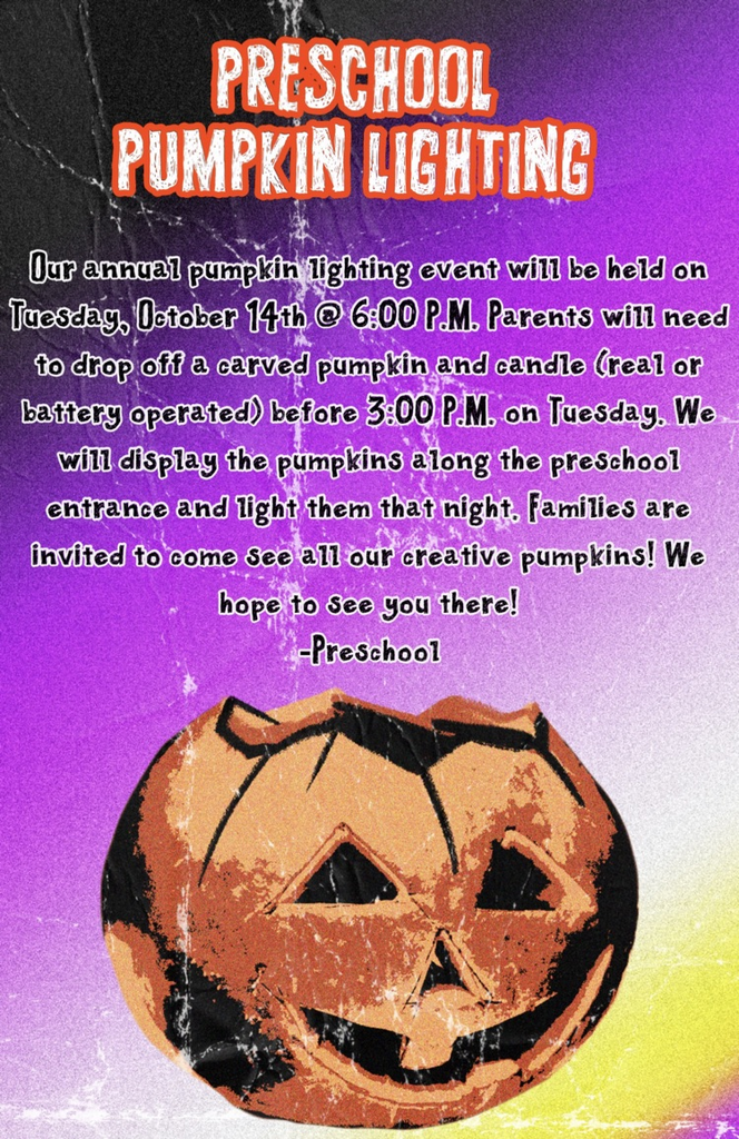 preschool pumpkin lighting