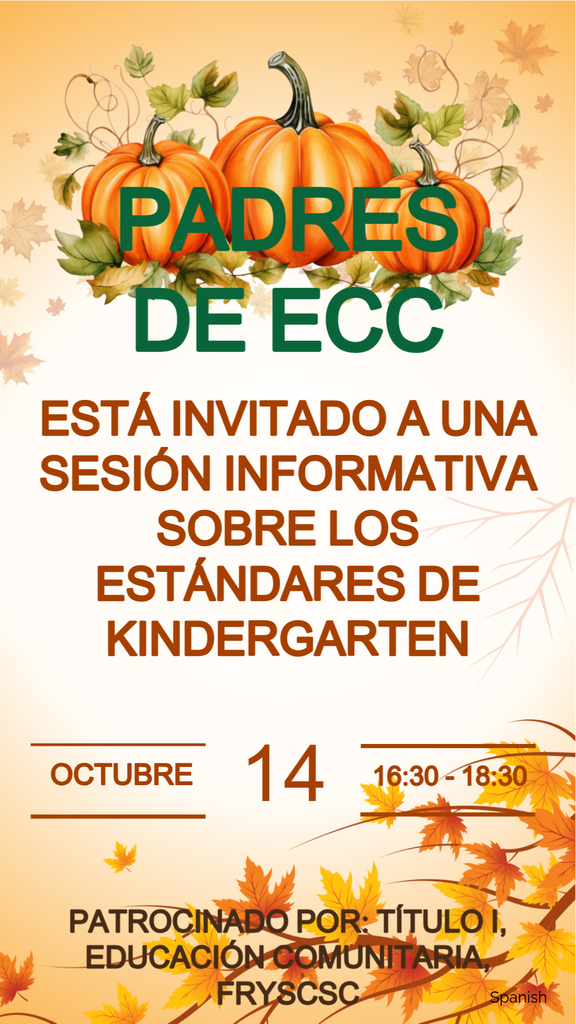 ECC Title I Pumpkin Walk Event 10-14-25