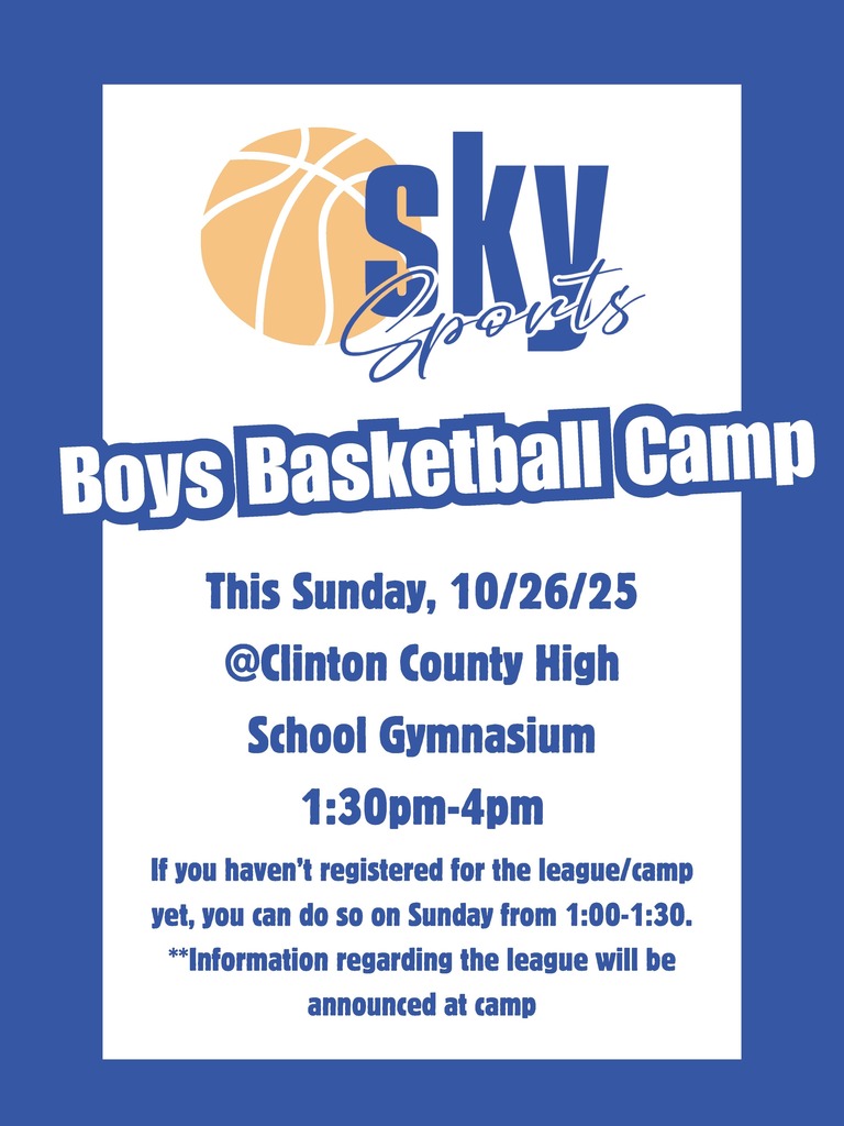 SKY Sports Boys Basketball Camp Flyer