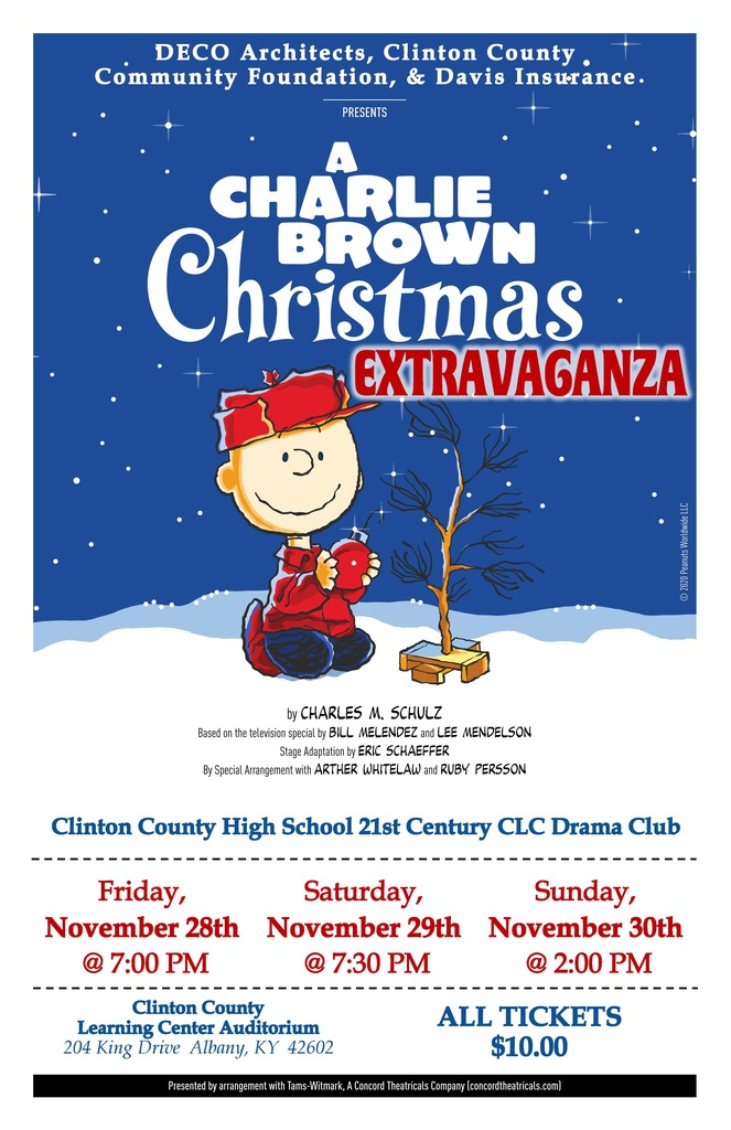 A Charlie Brown Christmas Show Poster