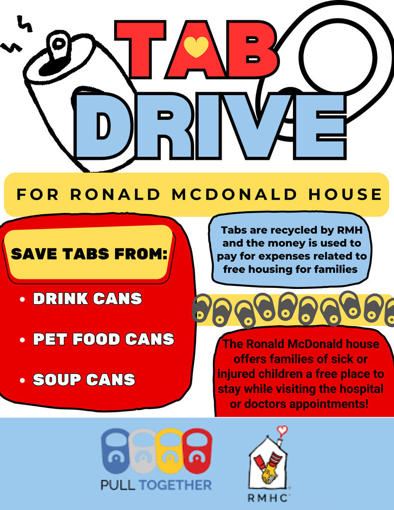 Ronald McDonald House Tab Drive Flyer