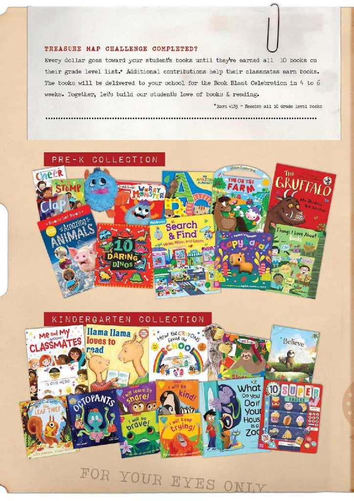 Treasure Map Book Blast