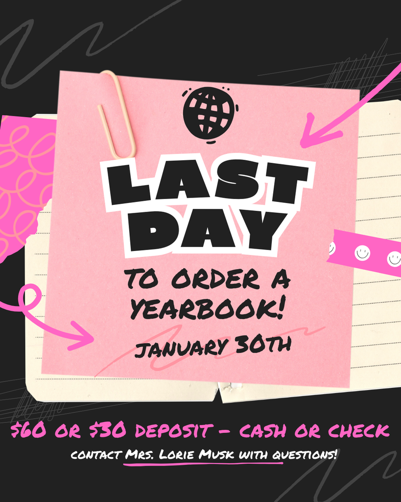 Last Day to Order a Yearbook