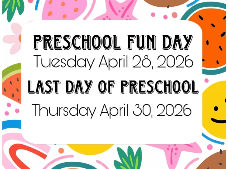 preschool dates